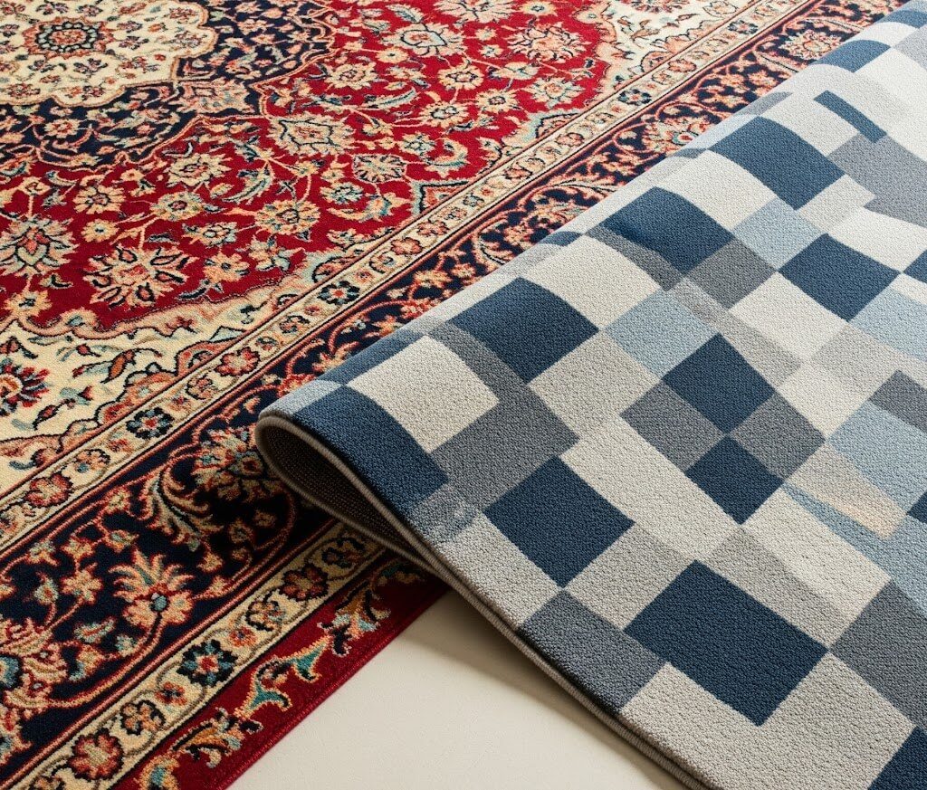 difference between rug and carpet