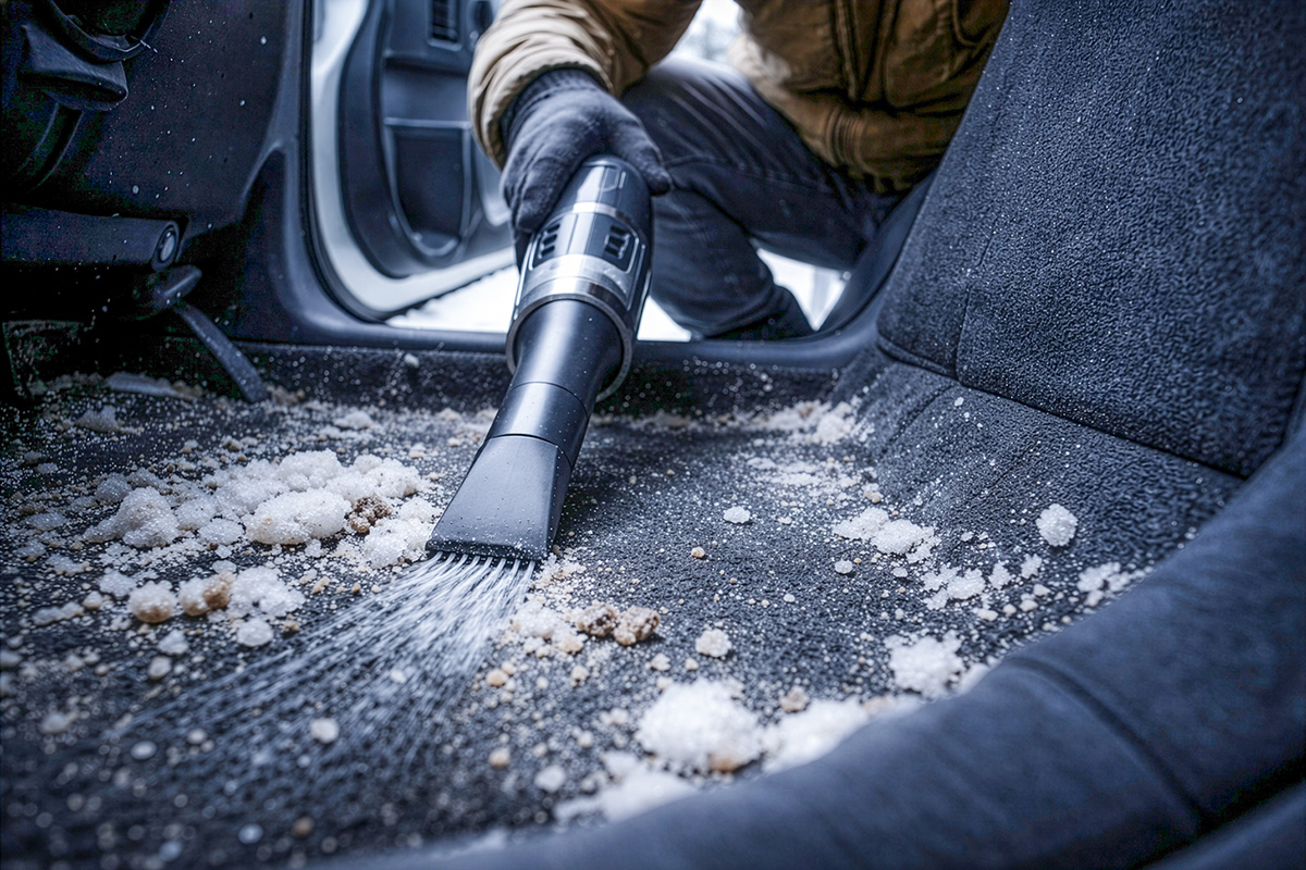 How To Get Salt Out of a Car Carpet All Winter